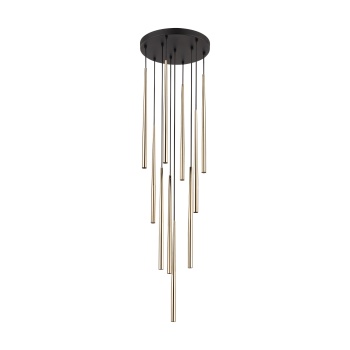 10118  PIANO BLACK GOLD LAMPA WISZACA 10