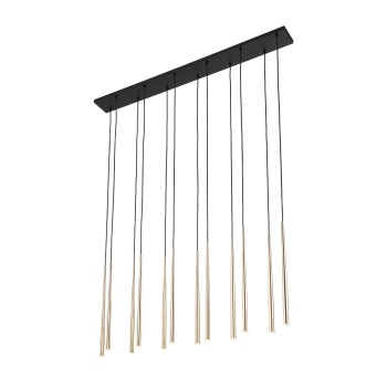 10119  PIANO BLACK GOLD LAMPA WISZACA 12