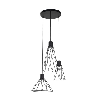 10187  MODESTO BLACK LAMPA WISZACA 3 KOŁO