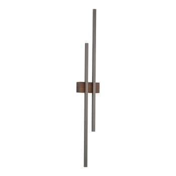 11406 FLASH NEW BROWN WOOD SEINALAMP 2 LED