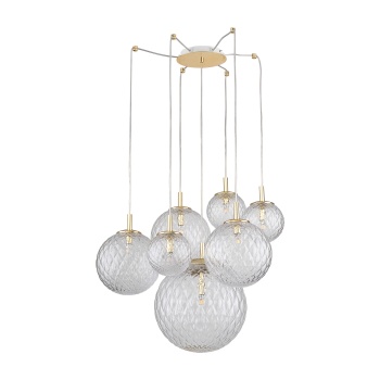 4608  CADIX GOLD LAMPA SUFITOWA 7 PŁ