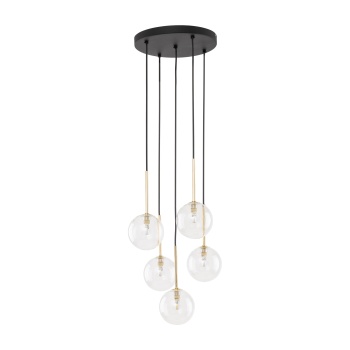 5943  NILOS BLACK / GOLD LAMPA WISZĄCA 5