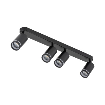 6916  JET BLACK 4xGU10