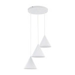 10012  CONO WHITE LAMPA WISZĄCA 3 KOŁO