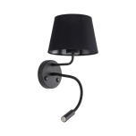 10081  MAJA BLACK KINKIET + G9