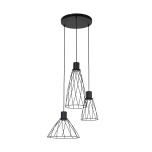 10187  MODESTO BLACK LAMPA WISZACA 3 KOŁO