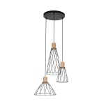 10188  MODESTO WOOD SOSNA LAMPA WISZACA 3 KOŁO