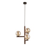 11095 ESTERA WOOD ORZECH AMBER LAMPA WISZACA 3XG9