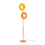 16137  SLATE MIX GLASS LAMPA 2XG9