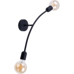 2721  HELIX BLACK KINKIET 2 PŁ