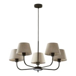 3989  CHICAGO LINEN LAMPA WISZĄCA 5 PŁ