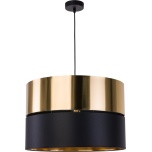 4346  HILTON BLACK/GOLD LAMPA WISZĄCA 1 PŁ