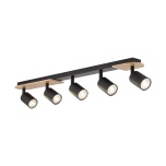 5777  COVER WOOD LAMPA SUFITOWA 5 PŁ