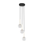5942  NILOS BLACK / GOLD LAMPA WISZACA 3