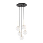 5943  NILOS BLACK / GOLD LAMPA WISZĄCA 5