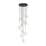 5944  NILOS BLACK / GOLD LAMPA WISZĄCA 10
