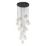 5945  NILOS BLACK GOLD LAMPA WISZĄCA 17