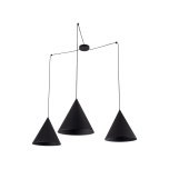 6629  CONO BLACK LAMPA WISZĄCA 3 L