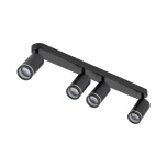 6916  JET BLACK 4xGU10