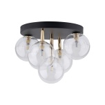758  NILOS BLACK / GOLD LAMPA SUFITOWA 5PŁ