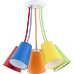 2107  WIRE COLOUR LAMPA SUFITOWA 5 PŁ