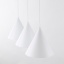 10011  CONO WHITE LAMPA WISZĄCA 3 LISTWA