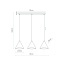 10011  CONO WHITE LAMPA WISZĄCA 3 LISTWA
