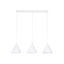 10011  CONO WHITE LAMPA WISZĄCA 3 LISTWA