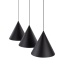 10060  CONO BLACK LAMPA WISZĄCA 3 L LISTWA