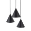 10067  CONO BLACK LAMPA WISZĄCA 3 KOŁO S