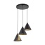 10067  CONO BLACK LAMPA WISZĄCA 3 KOŁO S