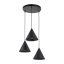 10067  CONO BLACK LAMPA WISZĄCA 3 KOŁO S