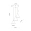 10067  CONO BLACK LAMPA WISZĄCA 3 KOŁO S