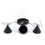 10067  CONO BLACK LAMPA WISZĄCA 3 KOŁO S