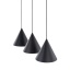 10068  CONO BLACK LAMPA WISZĄCA 3 S LISTWA