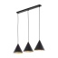 10068  CONO BLACK LAMPA WISZĄCA 3 S LISTWA