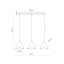 10068  CONO BLACK LAMPA WISZĄCA 3 S LISTWA