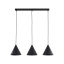 10068  CONO BLACK LAMPA WISZĄCA 3 S LISTWA