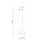 10075  CONO ORANGE LAMPA WISZACA 1 S