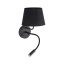 10081  MAJA BLACK KINKIET + G9