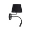 10081  MAJA BLACK KINKIET + G9