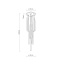 10114  PIANO BLACK LAMPA WISZACA 10