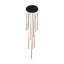 10118  PIANO BLACK GOLD LAMPA WISZACA 10