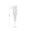 10118  PIANO BLACK GOLD LAMPA WISZACA 10