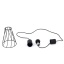 10159  MODESTO BLACK LAMPA WISZACA 1