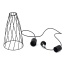 10161  MODESTO BLACK LAMPA WISZACA 1