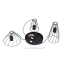 10187  MODESTO BLACK LAMPA WISZACA 3 KOŁO