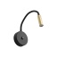 10201  LAGOS BLACK/GOLD KINKIET 1 USB