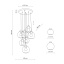 10207  CUBUS GRAPHITE LAMPA WISZĄCA 7 KOŁO