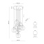 10208  CUBUS GRAPHITE LAMPA WISZĄCA 9 KOŁO